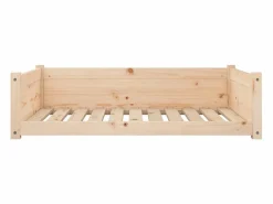 Clicnbuy Cama De Animales De Compañía|Cama para perros madera maciza de pino 95,5x65,5x28 cm