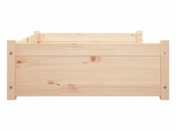 Clicnbuy Cama De Animales De Compañía|Cama para perros madera maciza de pino 95,5x65,5x28 cm