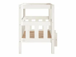 Clicnbuy Cama De Animales De Compañía|Cama para perros madera maciza de pino 65,5x50,5x70 cm