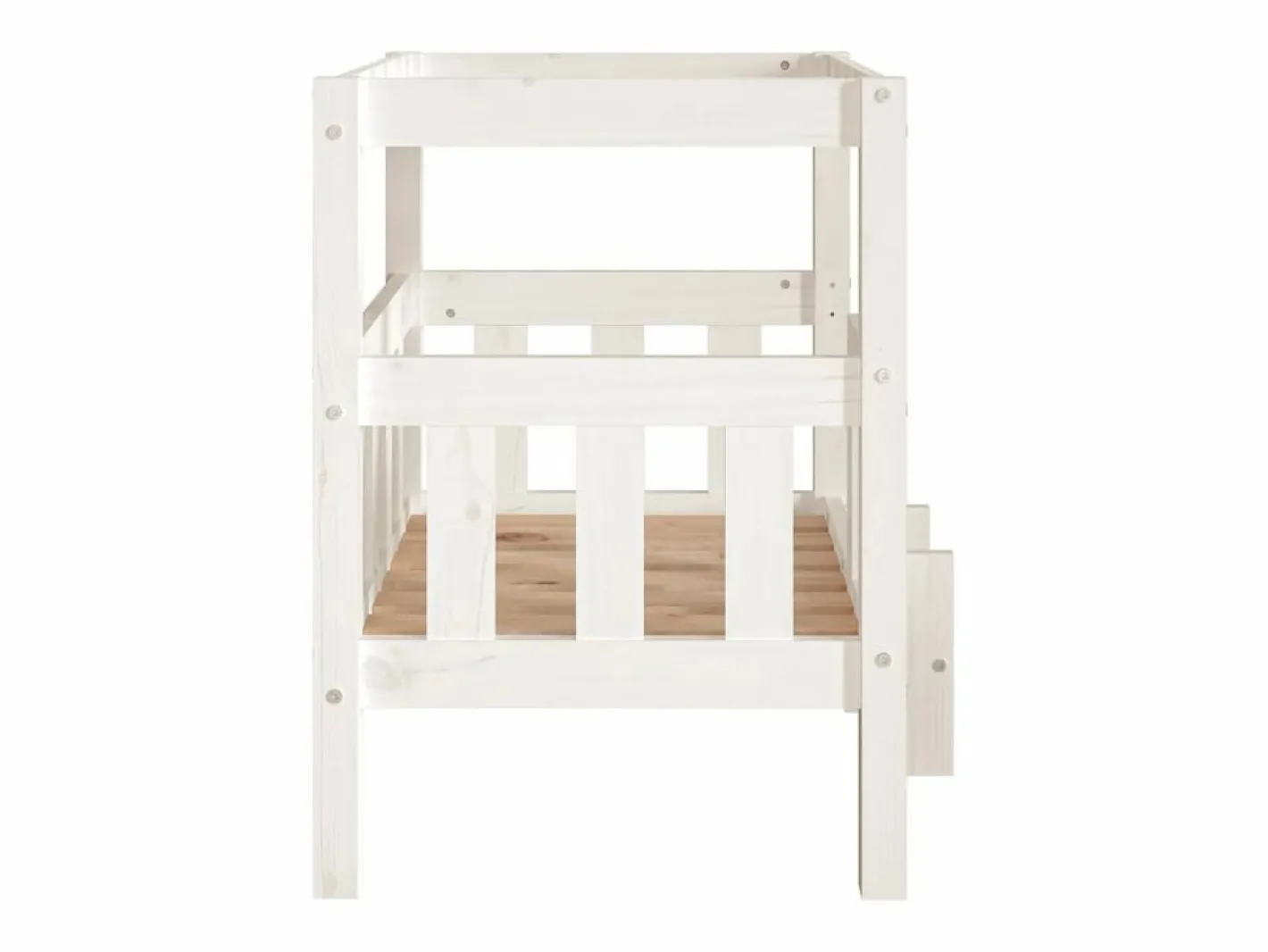 Clicnbuy Cama De Animales De Compañía|Cama para perros madera maciza de pino 65,5x50,5x70 cm
