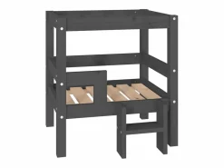 Clicnbuy Cama De Animales De Compañía|Cama para perros madera maciza de pino 55,5x53,5x60 cm