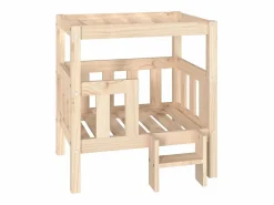 Cama para perros madera maciza de pino 65,5x50,5x70 cm^Clicnbuy Hot