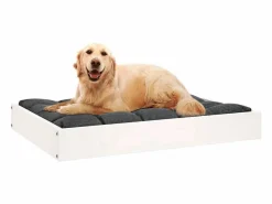 Cama para perros madera maciza de pino 71,5x54x9 cm^Clicnbuy Outlet