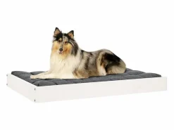 Clicnbuy Cama De Animales De Compañía|Cama para perros madera maciza de pino 91,5x64x9 cm