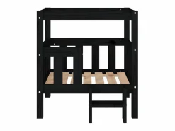Clicnbuy Cama De Animales De Compañía|Cama para perros madera maciza de pino 65,5x50,5x70 cm