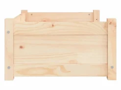 Clicnbuy Cama De Animales De Compañía|Cama para perros 65,5x50,5x28 cm de madera maciza de pino