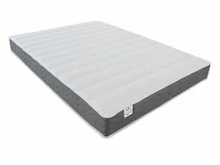 Vente-unique Cama plegable 140 x 200 cm apertura manual con leds + colchón + sofá - RAPILI Beige Hot