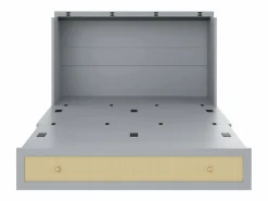 Merax Cama Abatible|Cama plegable móvil - 140 x 200 cm - con 6 cajones + estante en el cabecero + USB - MDF -