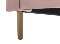Vente-unique Cama Terciopelo|Cama Queen (160 x 200 cm) en terciopelo + colchón - LIVAYA