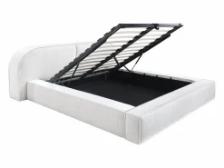 Maison Céphy Cama Terciopelo|Cama Queen size con almacenaje 160 x 200 cm en pana color - LIRABA de