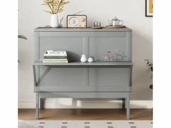 ModernLuxe Cama retráctil de madera 90x200 cm - con somier - Gris Online