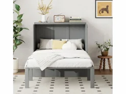 ModernLuxe Cama retráctil de madera 90x200 cm - con somier - Gris Online
