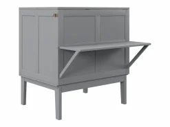 ModernLuxe Cama retráctil de madera 90x200 cm - con somier - Gris Online