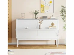 ModernLuxe Cama Abatible|Cama retráctil de madera 140x200 cm - con somier -
