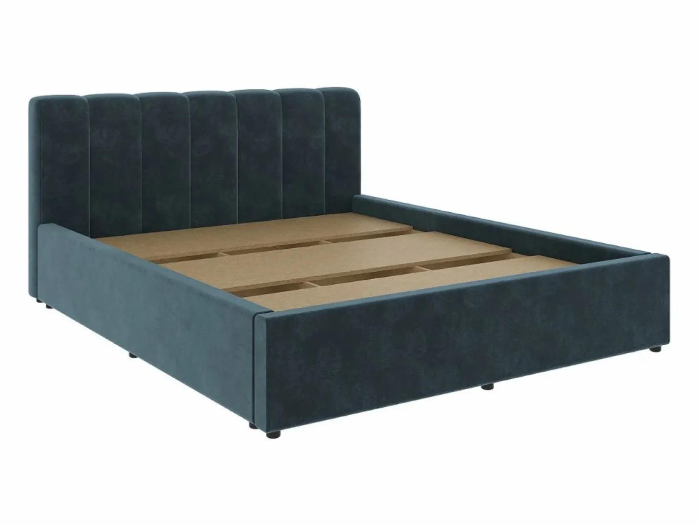 Cama tapizada Almo haaus, 200 x 160 cm, Azul Discount