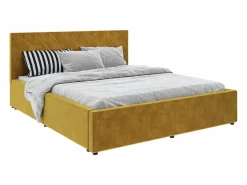 Cama tapizada Fargo haaus, 200 x 160 cm, Ocre^ Outlet