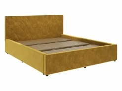 Cama tapizada Fargo haaus, 200 x 160 cm, Ocre^ Outlet