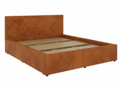 Cama tapizada Fargo haaus, 200 x 160 cm, Cobre^ Outlet