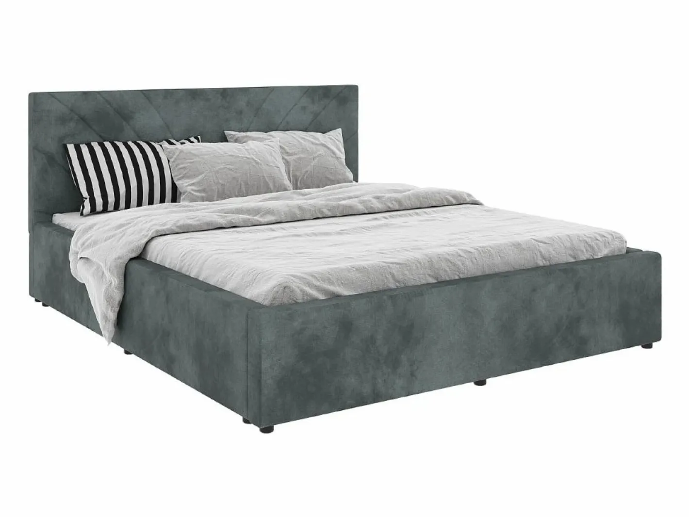 Cama tapizada Fargo haaus, 200 x 160 cm, Menta^ Discount