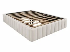 Merax Cama Terciopelo|Cama Adulto|Cama tapizada 140x200 cm con 4 cajones - sin cabecero - terciopelo -