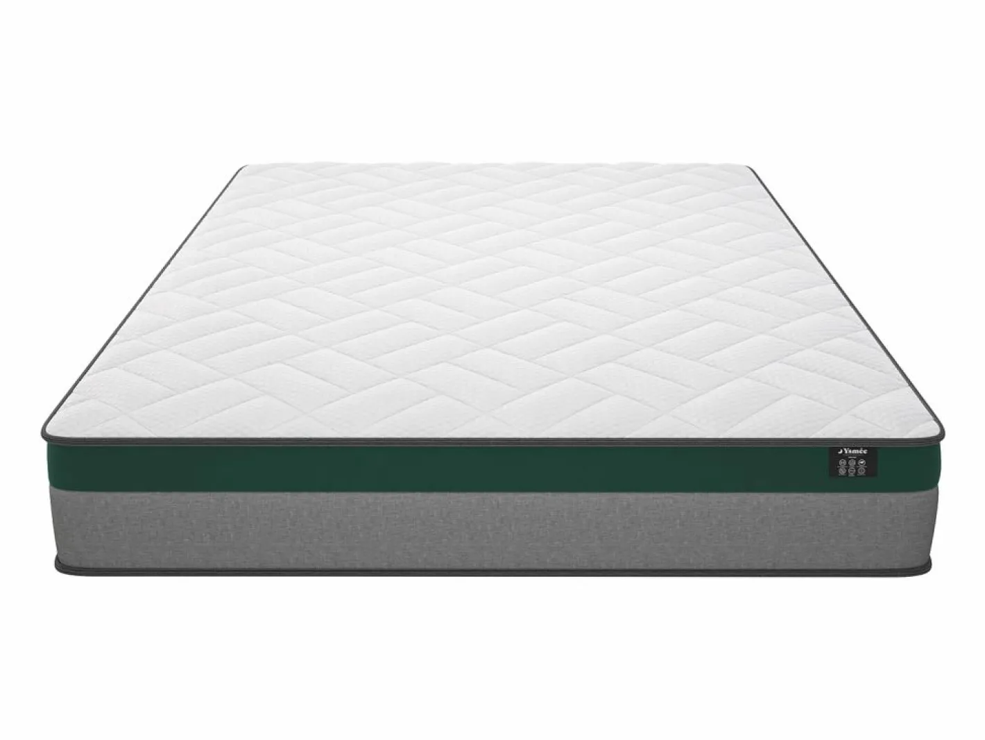 Ysmée Conjunto Colchón Y Somier|Cama 160x200 cm - canapé abatible + colchón de muelles ensacados - PRESTIGE