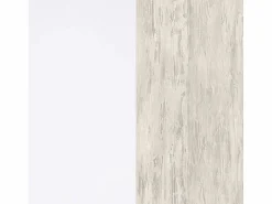 Loungitude Cama y estante aglomerado sin somieres y colchones 65x199x96cm Blanco Best