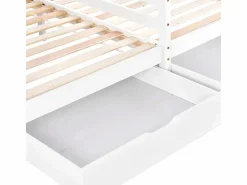 ModernLuxe Cama Montessori|Cama-cabina de pino macizo 2x90x200 cm - con 2 cajones -