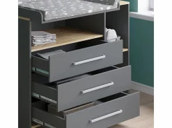 Cambiador antracita/roble dorado 113x53.1x93 oskar^Vicco