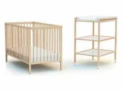 Cambiador bebé 2 estantes LILO madera - Haya Barnizada - 54 x 74 x 94 cm^AT4 Hot