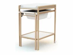 Cambiador bebé con bañera ESSENTIEL madera - Haya Barnizada - 147,5 x 58 x 94 cm^AT4 Outlet
