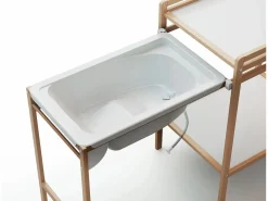 Cambiador bebé con bañera ESSENTIEL madera - Haya Barnizada - 147,5 x 58 x 94 cm^AT4 Outlet