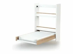 Cambiador bebé pared plegable EAZY madera - Blanco/Haya Barnizada - 78 x 56 x 78 cm^AT4 Outlet
