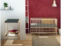 Webaby Mueble De Bebé|Cambiador de 1 estante MILO Haya cruda