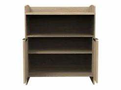 Sauthon Mueble De Bebé|Cambiador de 2 puertas con tiradores y hornacina decorados en roble dorado