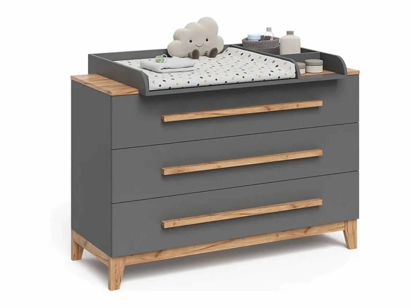 Vicco Mueble De Bebé|Cambiador /artisan 133.2x70x98 malia