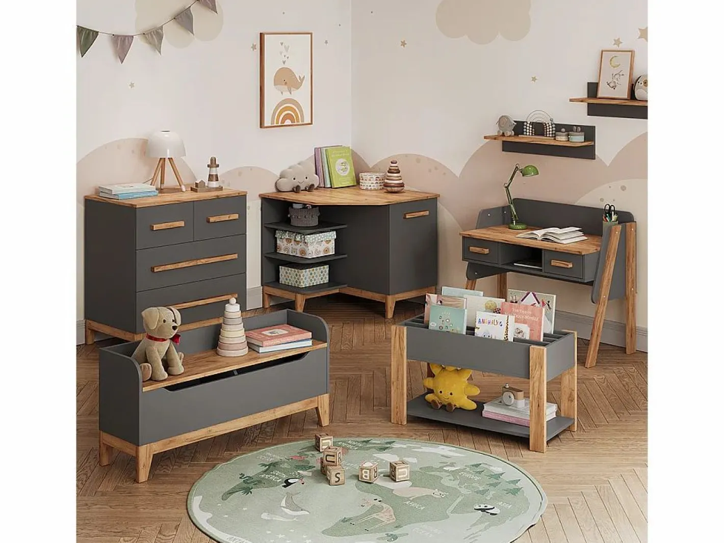 Vicco Mueble De Bebé|Cambiador /artisan 133.2x70x98 malia