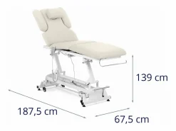 Helloshop26 Camilla de masaje con 3 motores 250 kg 14_0007759 Beige Clearance