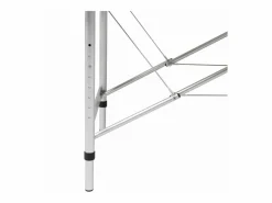 Camilla de masaje plegable de 3 secciones estructura de acero inoxidable color blanco crema 02_0001876^Helloshop26 Sale