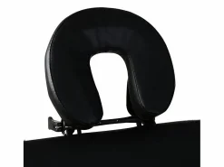 Helloshop26 Camilla de masaje plegable de 2 zonas con estructura de acero inoxidable color 02_0001886 Negro Clearance