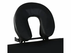 Helloshop26 Camilla de masaje plegable de 3 secciones con estructura de madera negra 02_0001889 Negro Hot