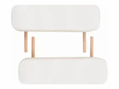Helloshop26 Camilla de masaje plegable de 3 secciones 10 cm de grosor color 02_0001868 Blanco New
