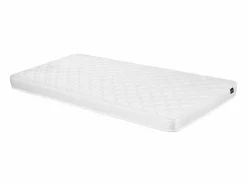 Vente-unique Canapé abatible 90 x 190 cm de tela color + colchón - VANARI Beige Discount