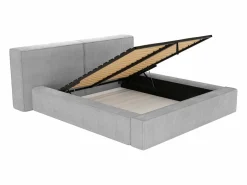 Vente-unique Canapé abatible 160 x 200 cm de pasta - TIMANO Gris claro Sale
