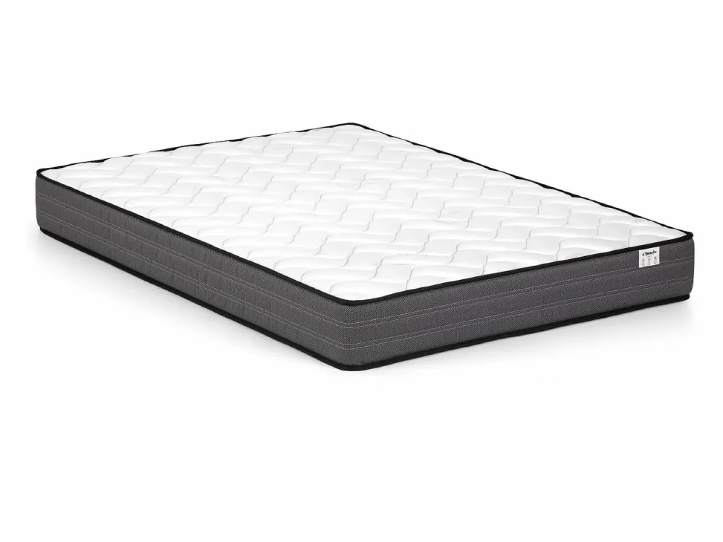 Vente-unique Canapé abatible 200 x 200 cm de tela + colchón - ELIAVA de Pascal Morabito Beige
