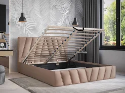 Vente-unique Cama Terciopelo|Canapé abatible 160 x 200 cm de terciopelo - LIDAMA de Pascal Morabito