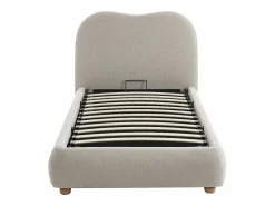 Vente-unique Cama Con Canapé|Cama Con Almacenaje|Canapé abatible 90 x 190 cm de tela color - VANARI