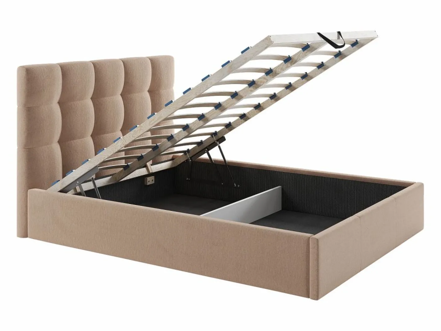 Vente-unique Cama Terciopelo|Canapé abatible 140 x 190 cm de terciopelo en color - MIRDAL