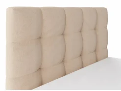 Vente-unique Cama Terciopelo|Canapé abatible 140 x 190 cm de terciopelo en color - MIRDAL