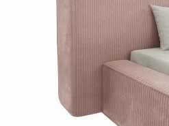 Vente-unique Canapé abatible 180 x 200 cm de pana + colchón - TIMANO Rosa Sale