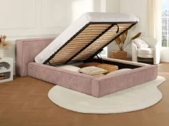Vente-unique Cama Terciopelo|Canapé abatible 180 x 200 cm de pana - TIMANO
